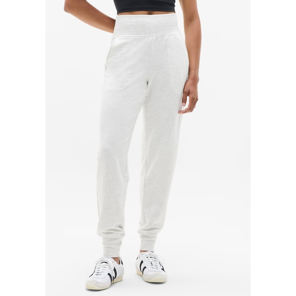 Athleta Coaster Luxe Womens Heather High Rise Knit Joggers XS Tapered Sweatpants